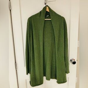 Bryn Walker Cashmere Olive Green Cardigan
